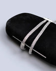 Luxe zwart fluwelen feestclutch-fonkelende diamanten riem