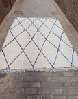 Tapis berbère pure laine Beni Ouarain 205 x 290 cm