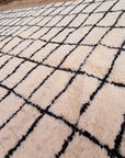 Tapis berbère pure laine Beni Ouarain 200 x 305 cm
