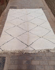 Beni Ouarain pure wool Berber rug 213 x 290 cm