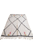 Tapis berbère marocain pure laine 140 x 253 cm