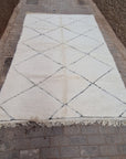 Beni Ouarain pure wool Berber rug 210 x 350 cm