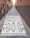 Tapis berbère marocain pure laine 150 x 250 cm