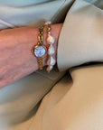 Unieke barokke parelmuntkralenarmband