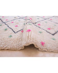 Tapis berbère marocain pure laine 151 x 186 cm