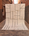 Tapis berbère pure laine Beni Ouarain 200 x 305 cm