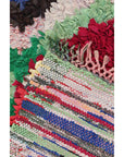 Moroccan Berber carpet made of recycled textiles 89 x 172 cm