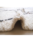 Tapis berbère marocain pure laine 140 x 253 cm