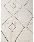Authentic Berber rug in Kenitra wool 200 x 280 cm