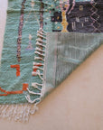 Pure wool Moroccan Berber carpet 156 x 268 cm