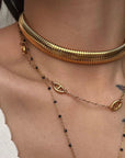 Dikke stretch designarmband en choker