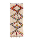 Tapis d'entrée berbère marocain pure laine 76 x 188 cm VENDU
