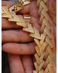 Gedurfde look V-ketting ketting en armband