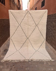 Beni Ouarain pure wool Berber rug 196 x 287 cm