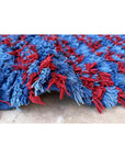 Moroccan Berber carpet made of recycled textiles 88 x 136 cm