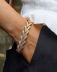 Gedurfde look V-ketting ketting en armband