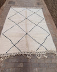 Tapis berbère pure laine Beni Ouarain 200 x 293 cm