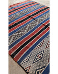 Moroccan Berber wool and cotton rug 157 x 296 cm