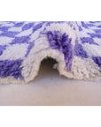 Berber checked rug Beni Ourain 151 x 246 cm SOLD