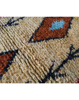 Tapis d'entrée berbère marocain pure laine 73 x 343 cm