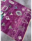 Tapis berbère en laine fait main 196 x 305 cm