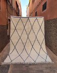 Tapis berbère pure laine Beni Ouarain 205 x 290 cm