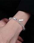 Klassieke sterling zilveren drakenkettingarmband
