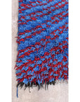 Moroccan Berber carpet made of recycled textiles 88 x 136 cm