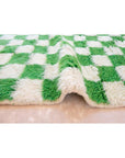 Pure wool Moroccan Berber carpet 161 x 241 cm