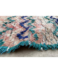 Tapis berbère marocain pure laine 115 x 239 cm
