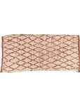 Tapis berbère marocain pure laine 103 x 230 cm