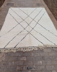 Beni Ouarain pure wool Berber rug 214 x 300 cm