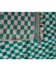 Tapis berbère à carreaux en pure laine 166 x 269 cm