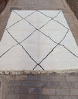 Berber rug Beni Ouarain pure wool 200 x 300 cm