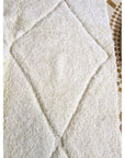 Tapis berbère Beni Ouarain pure laine 105 x 205 cm