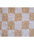 Tapis berbère en laine à carreaux 164 x 251 cm