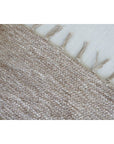 Grand tapis tissé main en coton recyclé