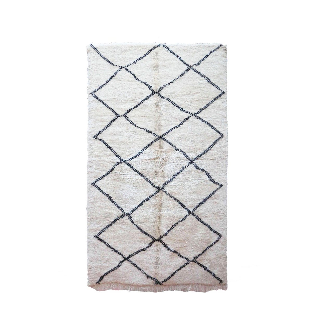 Zuiver wollen Marokkaans Berber-tapijt 160x249 cm