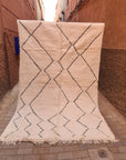 Tapis berbère pure laine Beni Ouarain 196 x 308 cm
