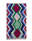 Moroccan Berber carpet made of recycled textiles 89 x 172 cm