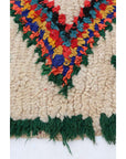 Tapis berbère marocain pure laine 70 x 154 cm VENDU