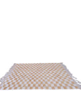 Tapis berbère en laine à carreaux 164 x 251 cm