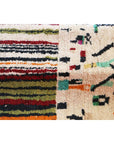Tapis d'entrée berbère marocain pure laine 75 x 378 cm