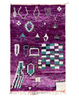 Tapis berbère en laine fait main 196 x 305 cm