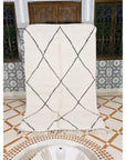 Berber rug Beni Ouarain pure wool 163 x 271 cm