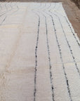 Beni Ouarain pure wool Berber rug 195 x 306 cm