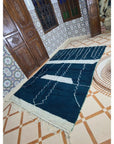 Authentique tapis berbère en pure laine 210 x 315 cm