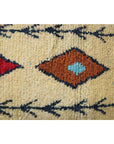 Tapis d'entrée berbère marocain pure laine 73 x 343 cm