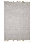 Grand tapis tissé main en coton recyclé