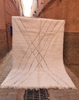 Tapis berbère pure laine Beni Ouarain 208 x 300 cm